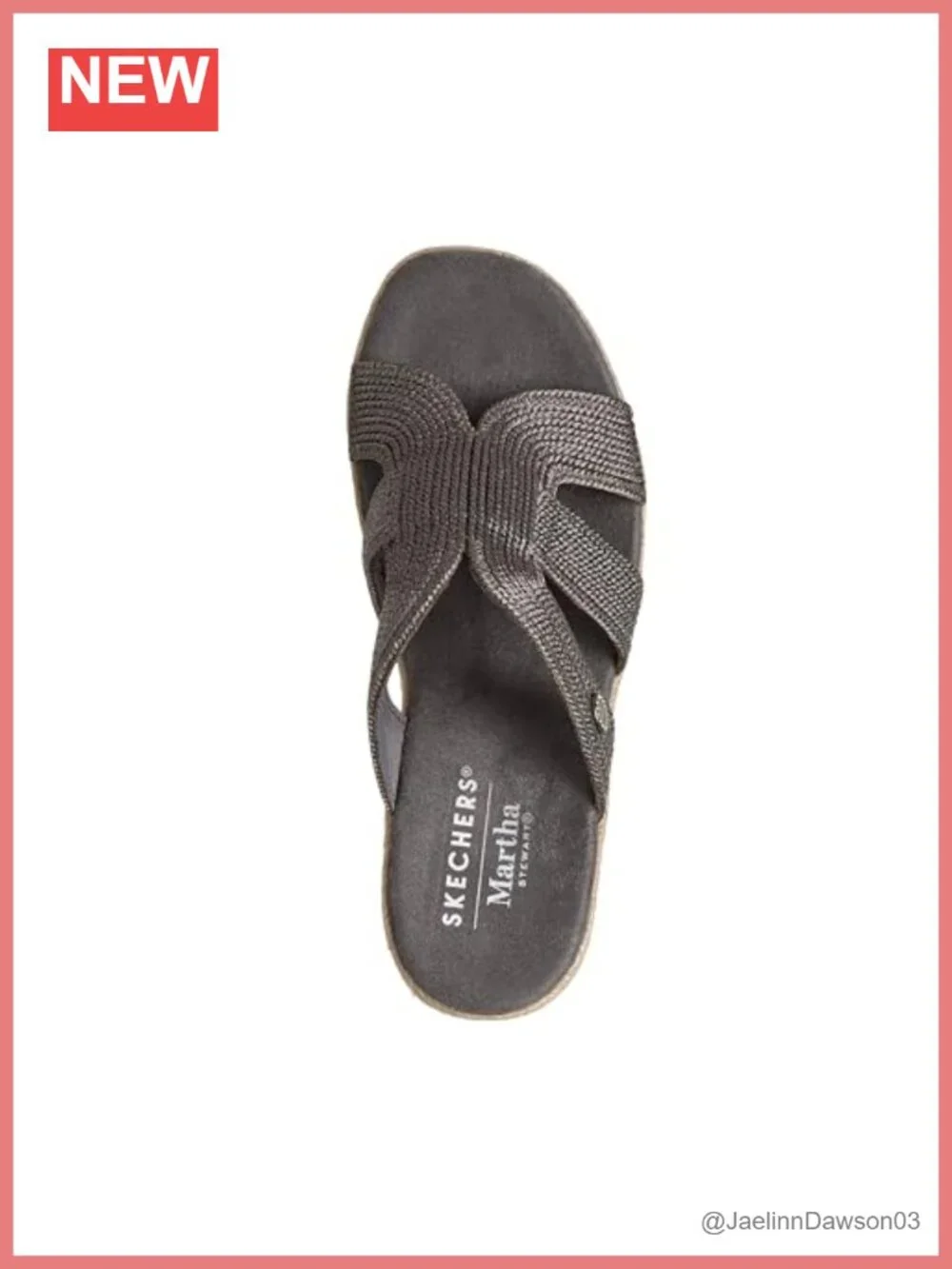 Skechers Women's Iris Unstoppable Loafer Wedge Sandal, Jute-Wrapped 3-Inch